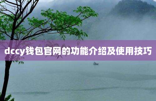 dccy钱包官网的功能介绍及使用技巧