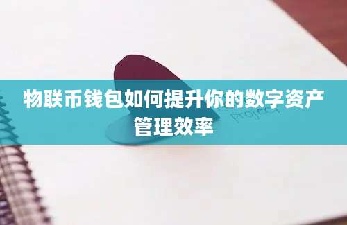物联币钱包如何提升你的数字资产管理效率