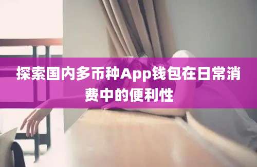 探索国内多币种App钱包在日常消费中的便利性