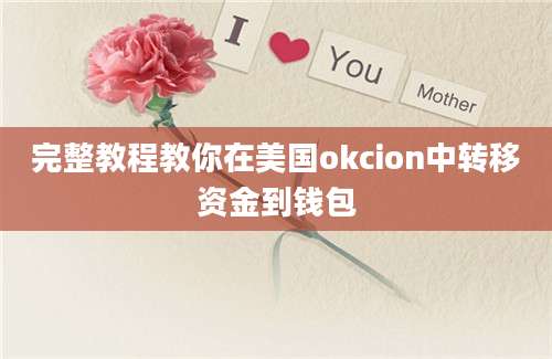 完整教程教你在美国okcion中转移资金到钱包