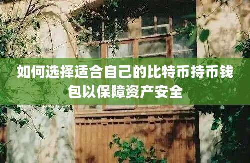 如何选择适合自己的比特币持币钱包以保障资产安全