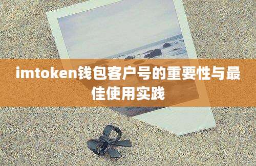 imtoken钱包客户号的重要性与最佳使用实践