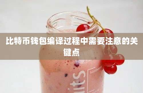 比特币钱包编译过程中需要注意的关键点