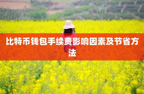 比特币钱包手续费影响因素及节省方法