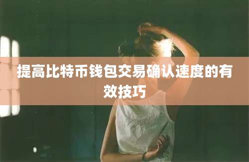 提高比特币钱包交易确认速度的有效技巧