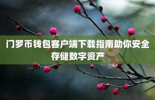 门罗币钱包客户端下载指南助你安全存储数字资产