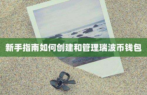 新手指南如何创建和管理瑞波币钱包