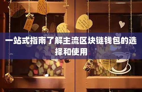 一站式指南了解主流区块链钱包的选择和使用
