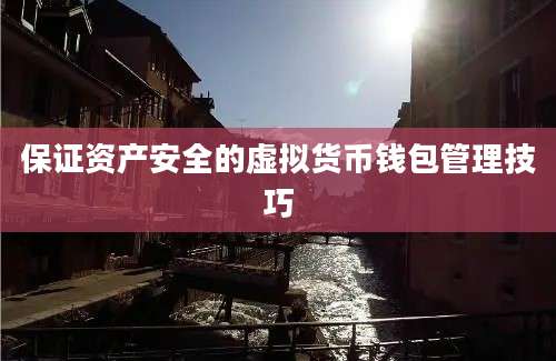 保证资产安全的虚拟货币钱包管理技巧