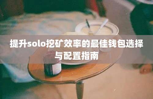 提升solo挖矿效率的最佳钱包选择与配置指南