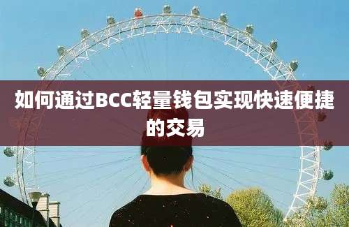 如何通过BCC轻量钱包实现快速便捷的交易