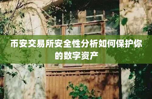 币安交易所安全性分析如何保护你的数字资产