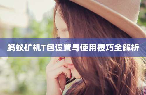 蚂蚁矿机T包设置与使用技巧全解析