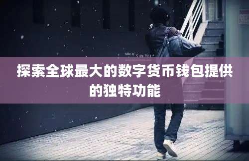 探索全球最大的数字货币钱包提供的独特功能