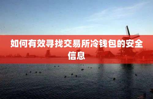 如何有效寻找交易所冷钱包的安全信息