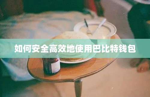 如何安全高效地使用巴比特钱包