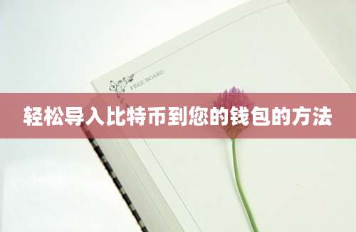 轻松导入比特币到您的钱包的方法
