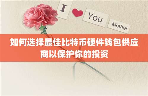 如何选择最佳比特币硬件钱包供应商以保护你的投资