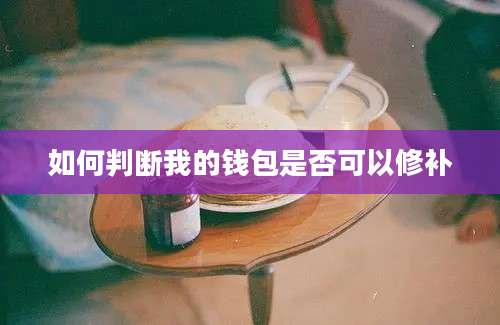 如何判断我的钱包是否可以修补