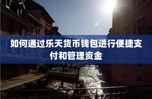 如何通过乐天货币钱包进行便捷支付和管理资金