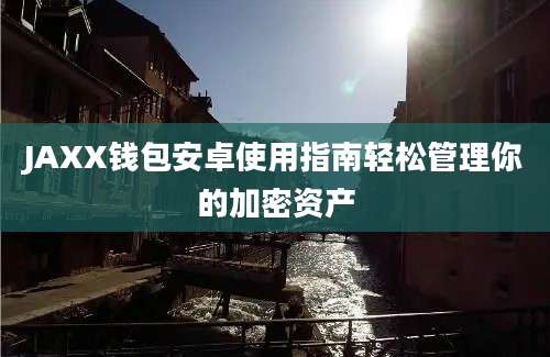 JAXX钱包安卓使用指南轻松管理你的加密资产