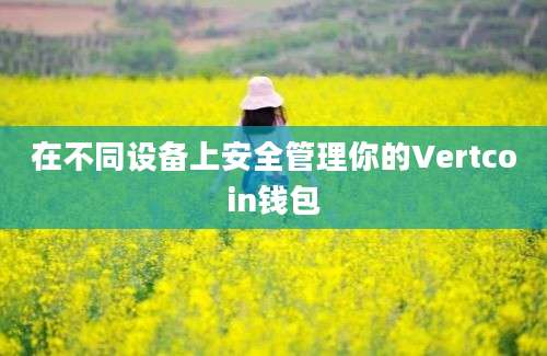 在不同设备上安全管理你的Vertcoin钱包