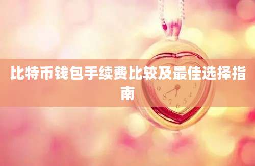 比特币钱包手续费比较及最佳选择指南