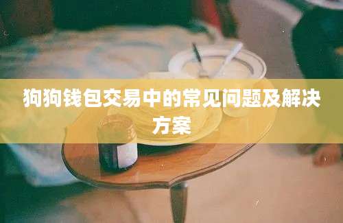 狗狗钱包交易中的常见问题及解决方案