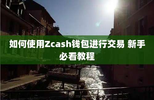 如何使用Zcash钱包进行交易 新手必看教程