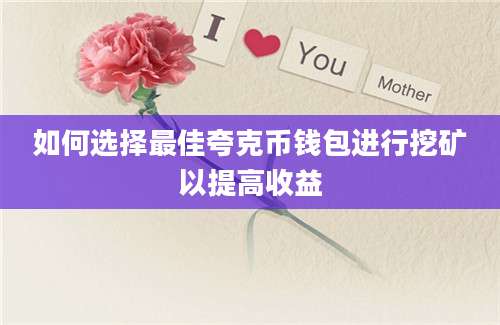 如何选择最佳夸克币钱包进行挖矿以提高收益