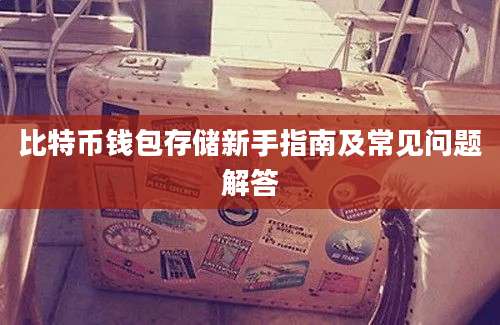 比特币钱包存储新手指南及常见问题解答