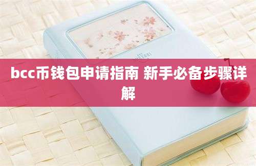 bcc币钱包申请指南 新手必备步骤详解