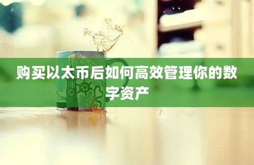 购买以太币后如何高效管理你的数字资产