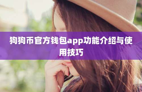 狗狗币官方钱包app功能介绍与使用技巧