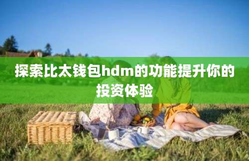 探索比太钱包hdm的功能提升你的投资体验
