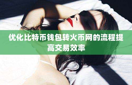 优化比特币钱包转火币网的流程提高交易效率