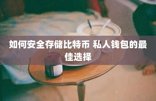 如何安全存储比特币 私人钱包的最佳选择