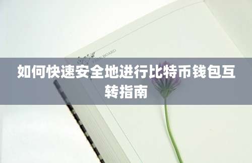 如何快速安全地进行比特币钱包互转指南