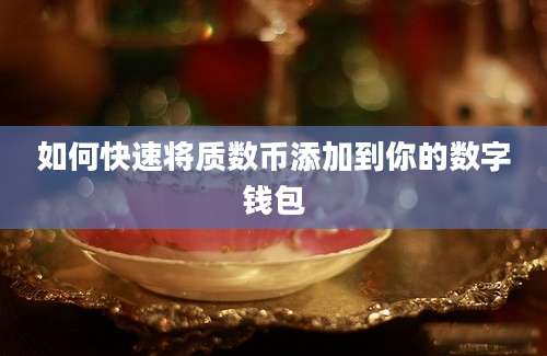 如何快速将质数币添加到你的数字钱包