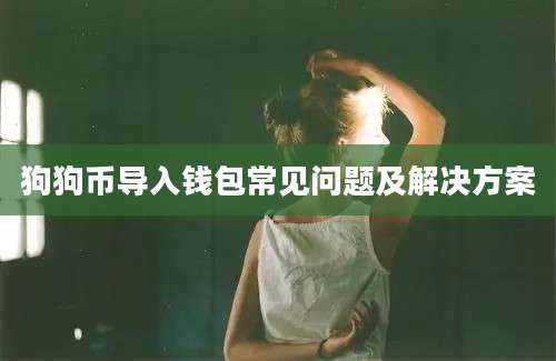 狗狗币导入钱包常见问题及解决方案