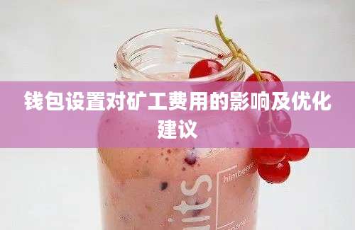 钱包设置对矿工费用的影响及优化建议