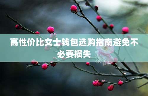 高性价比女士钱包选购指南避免不必要损失