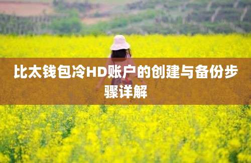 比太钱包冷HD账户的创建与备份步骤详解