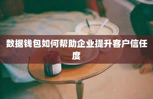 数据钱包如何帮助企业提升客户信任度
