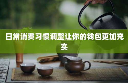 日常消费习惯调整让你的钱包更加充实
