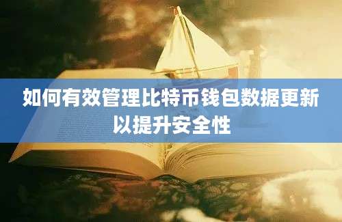 如何有效管理比特币钱包数据更新以提升安全性