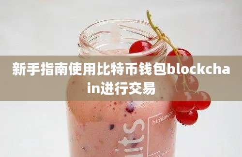 新手指南使用比特币钱包blockchain进行交易