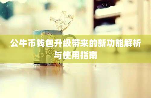 公牛币钱包升级带来的新功能解析与使用指南