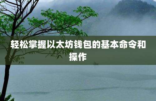 轻松掌握以太坊钱包的基本命令和操作