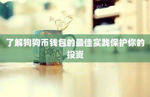 了解狗狗币钱包的最佳实践保护你的投资